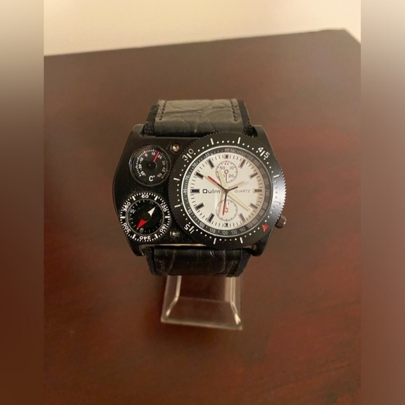 White Oulm watch with thermometer and compass - Picture 1 of 3